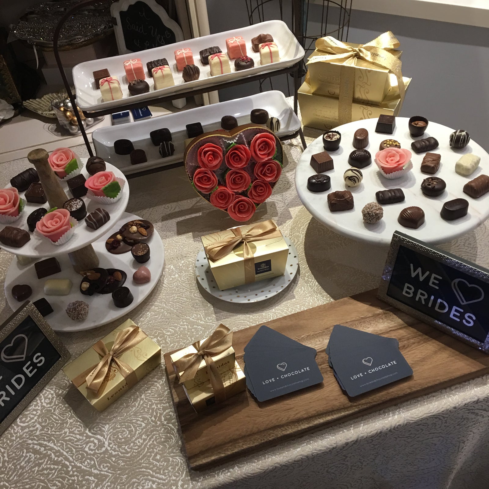 Love + Chocolate Shop Dessert Bar Ideas