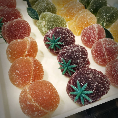assorted fruit jellies from Europe