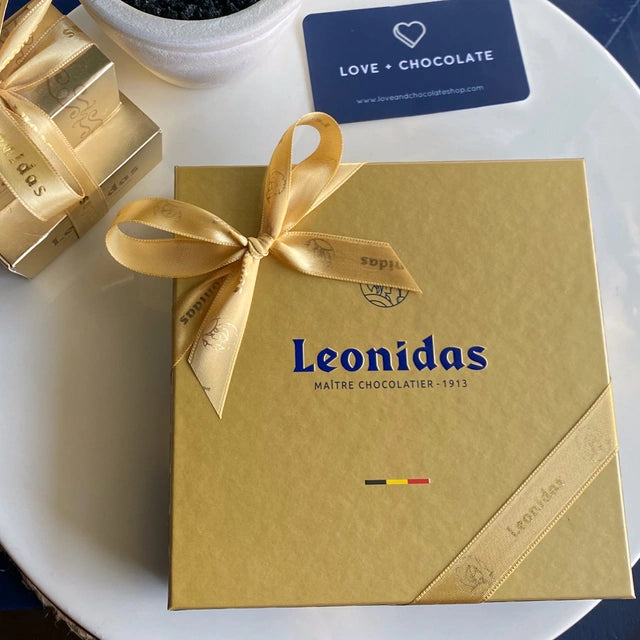 Leonidas Gift Box - Gold 9/16pc - Love + Chocolate
