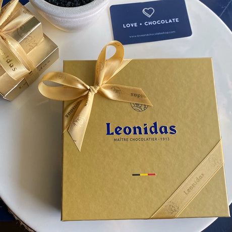 Leonidas Gift Box - Gold 9/16pc - Love + Chocolate