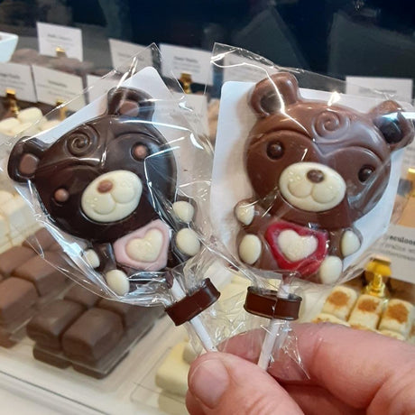 Leonidas Chocolate Lollipop - Teddy Bear - Love + Chocolate