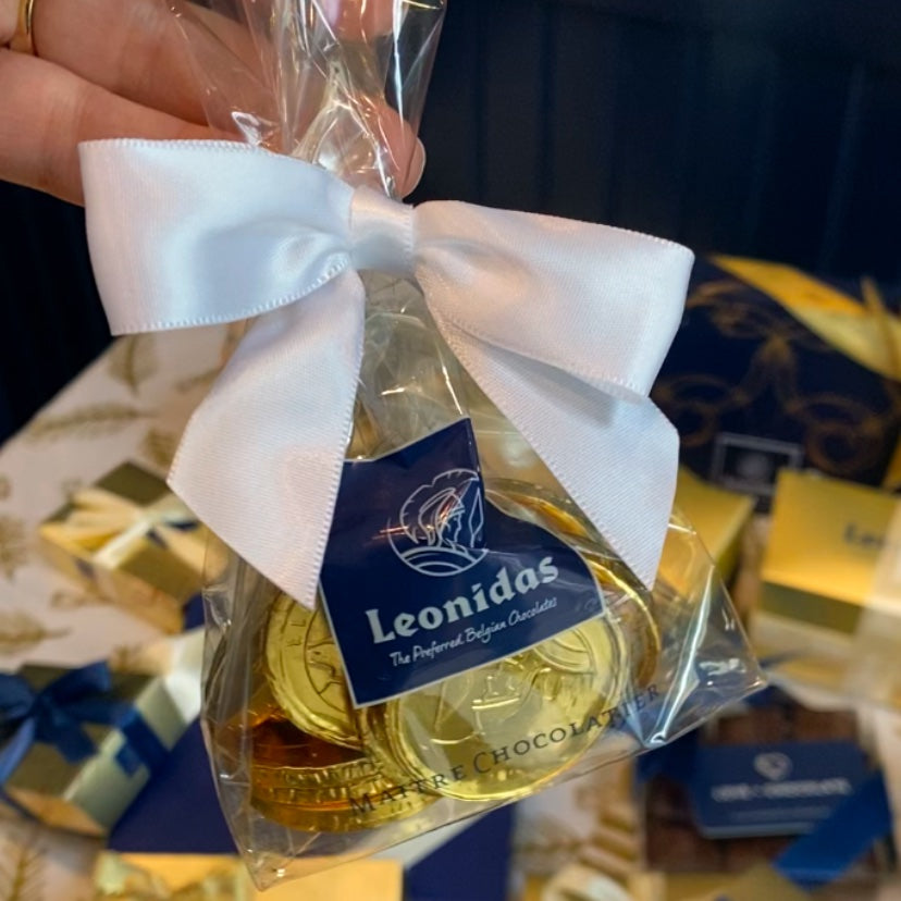 Leonidas Gold Coins - Love + Chocolate