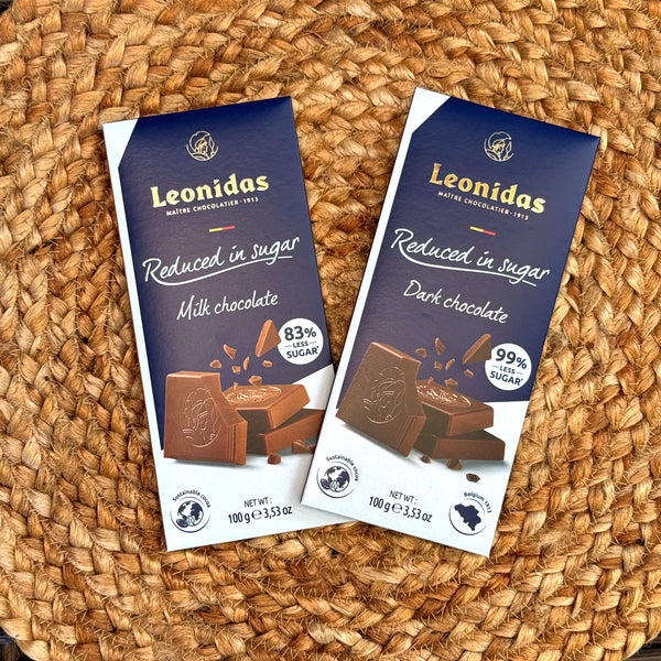 Leonidas Reduced Sugar Chocolate Bars