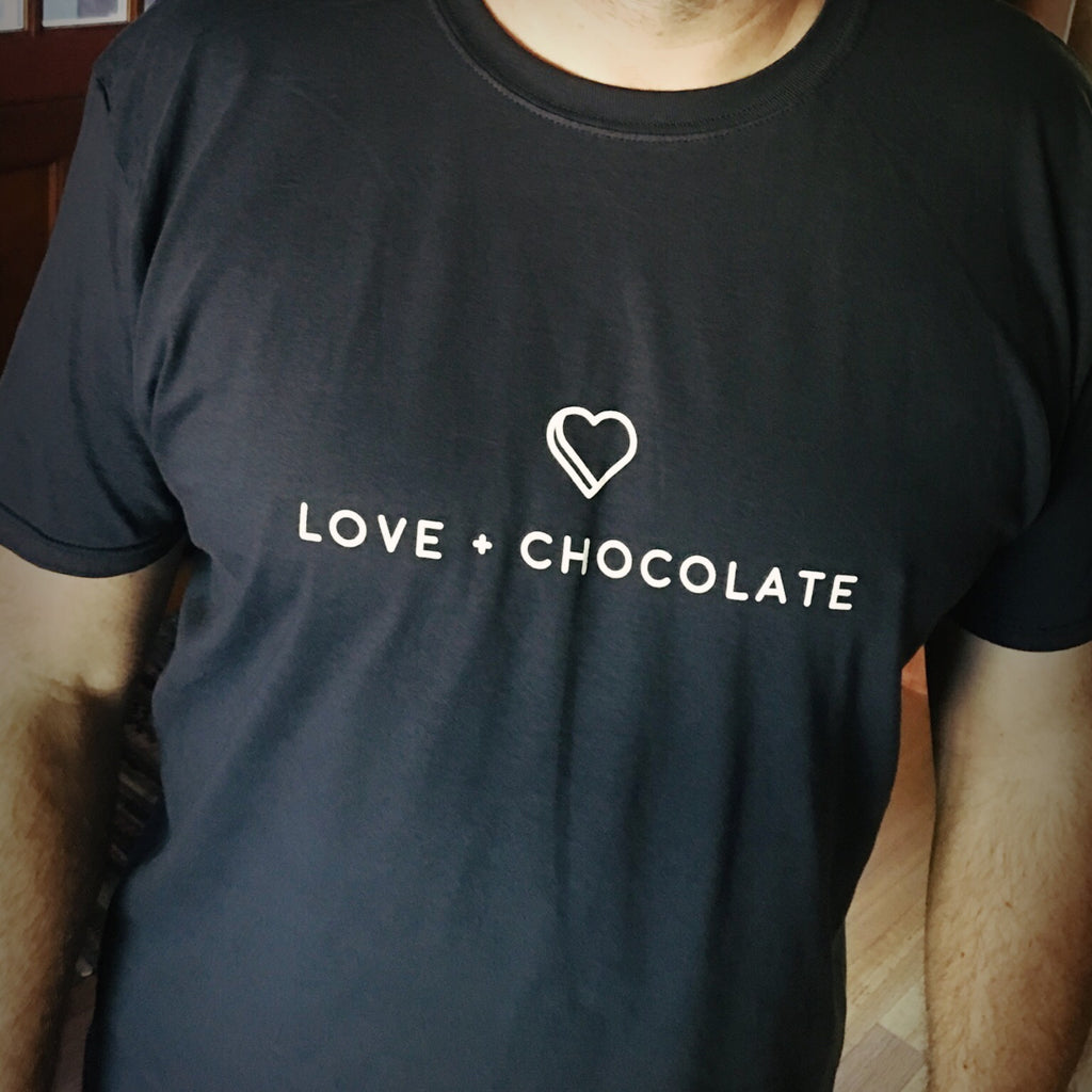 Men's Cut Love + Chocolate T-Shirt - Love Chocolate
