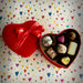 Small Velvet 2-Layer (14-piece) Heart Box