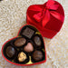 Small Velvet 2-Layer (14-piece) Heart Box