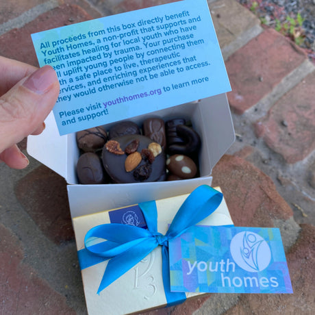 Youth Homes Donation -- 1/2 lb box Assorted Chocolates - Love + Chocolate