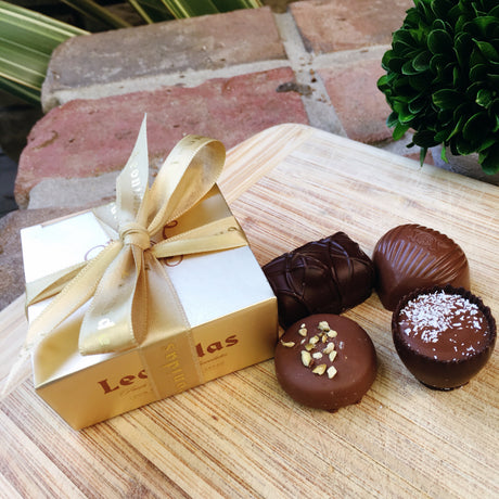 Leonidas Party Favor 4-pack - Love Chocolate
