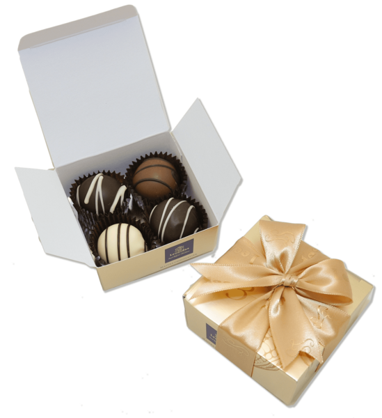 Leonidas Party Favor 4-pack - Love Chocolate